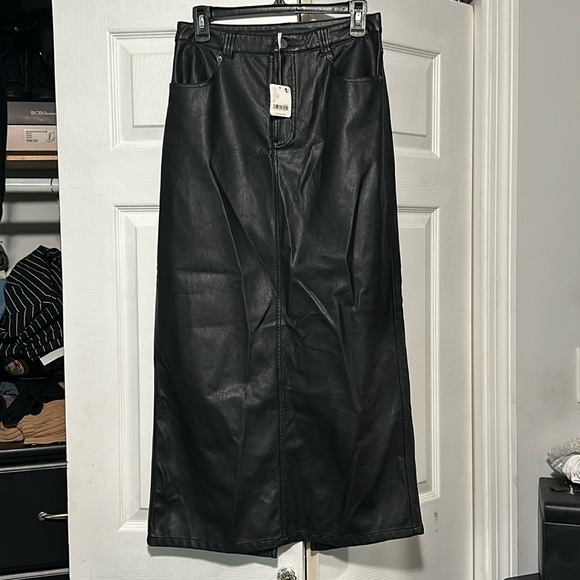 Free People Maxi - Full length Pleather Skirt - Picture 1 of 10